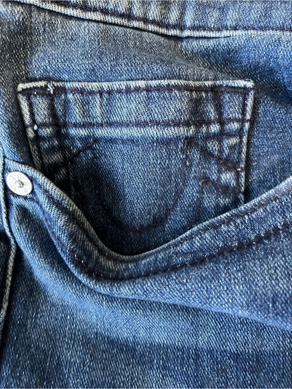 True Religion Men's Light Blue Straight Jeans - Picture 7 of 9